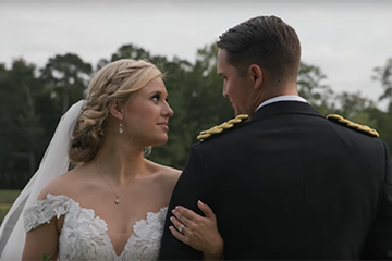 Beautiful Military Wedding Couple